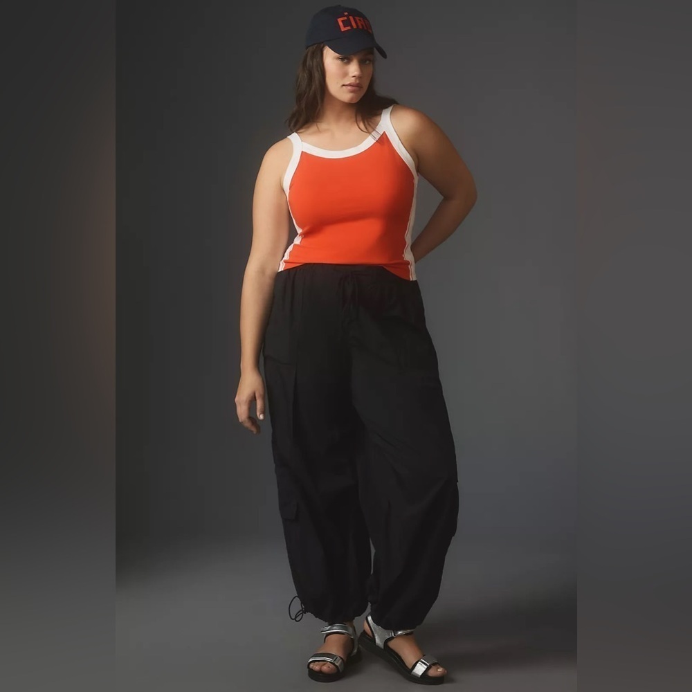 NWT Size 3X - Pilcro Sporty Scoop-Neck Cropped Tank - Picture 4 of 16